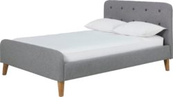 Hygena Ashby Grey Bed Frame - Small Double.